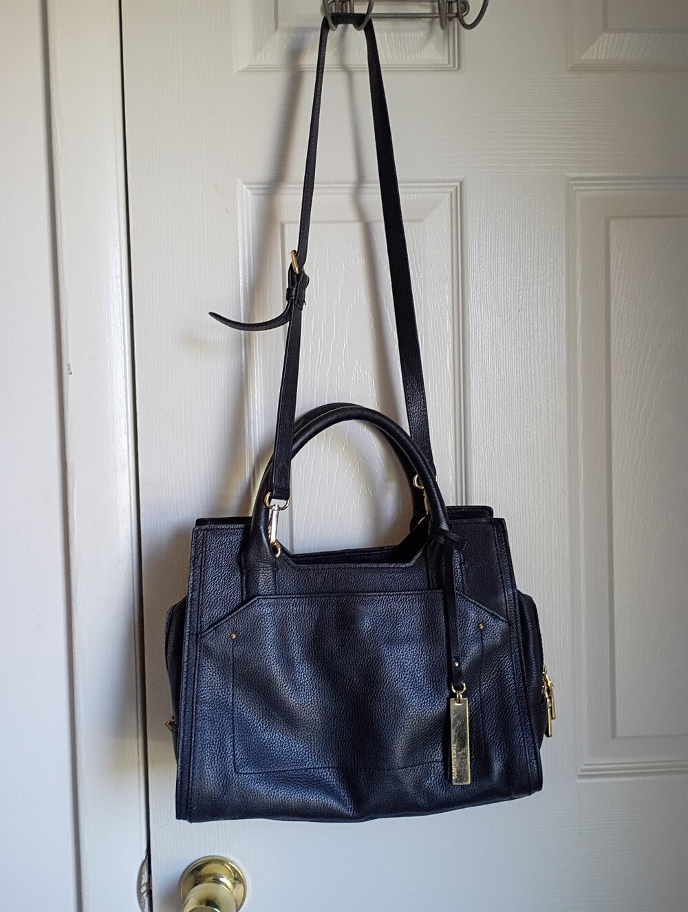 Vince Camuto Pebble Leather Satchel